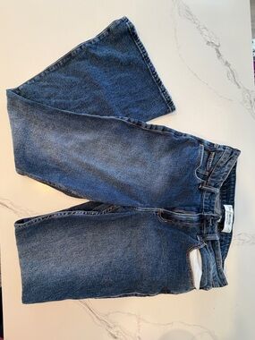 Hollister Dark Blue High-Rise Flare Jeans